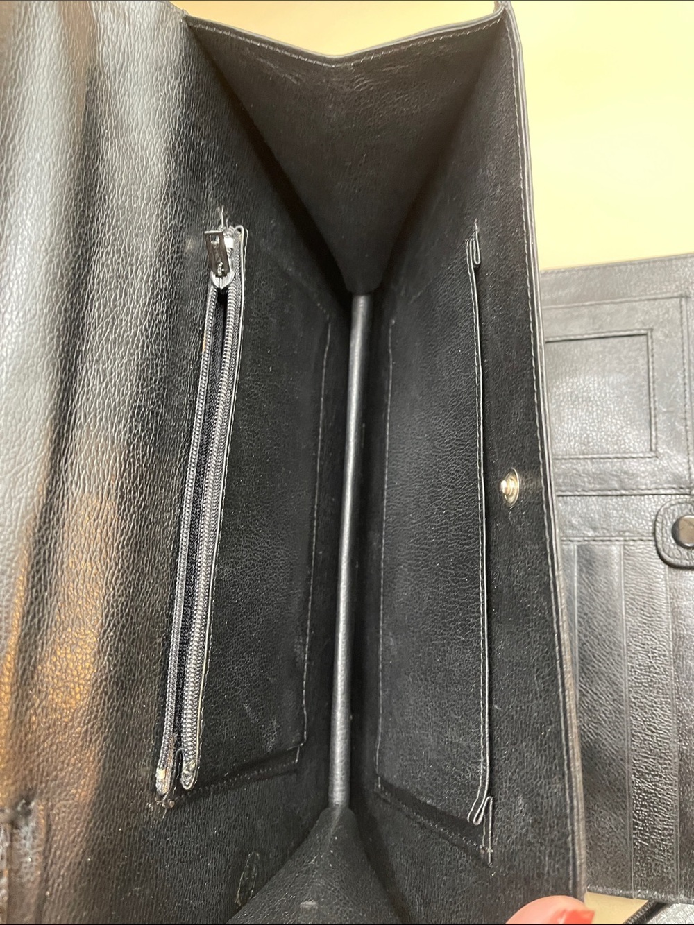 Black Croc-Embossed Leather Clutch by Crocodile Thailand - Picture 10 of 10